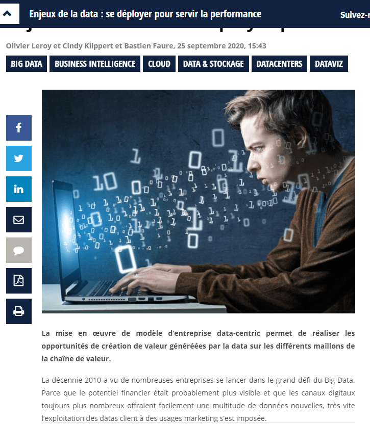 Enjeux de la data se déployer pour servir la performance Silicon