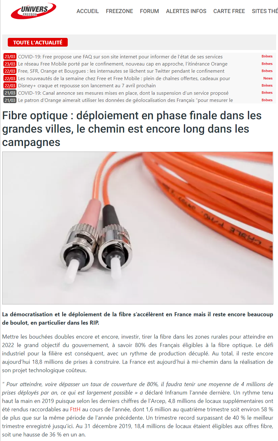 article 1 univers freebox