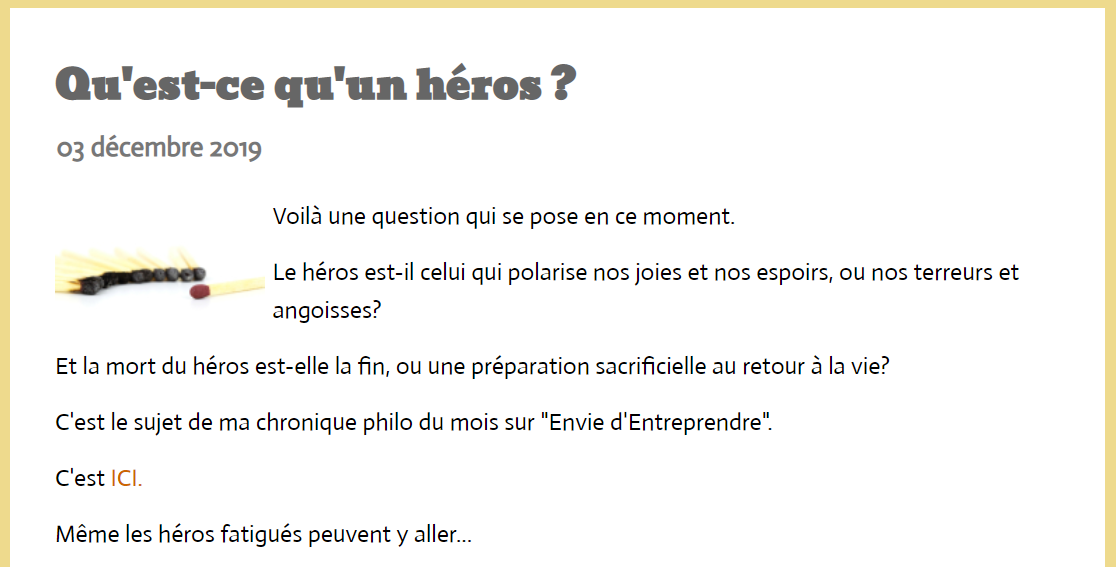 chronique GM Héros