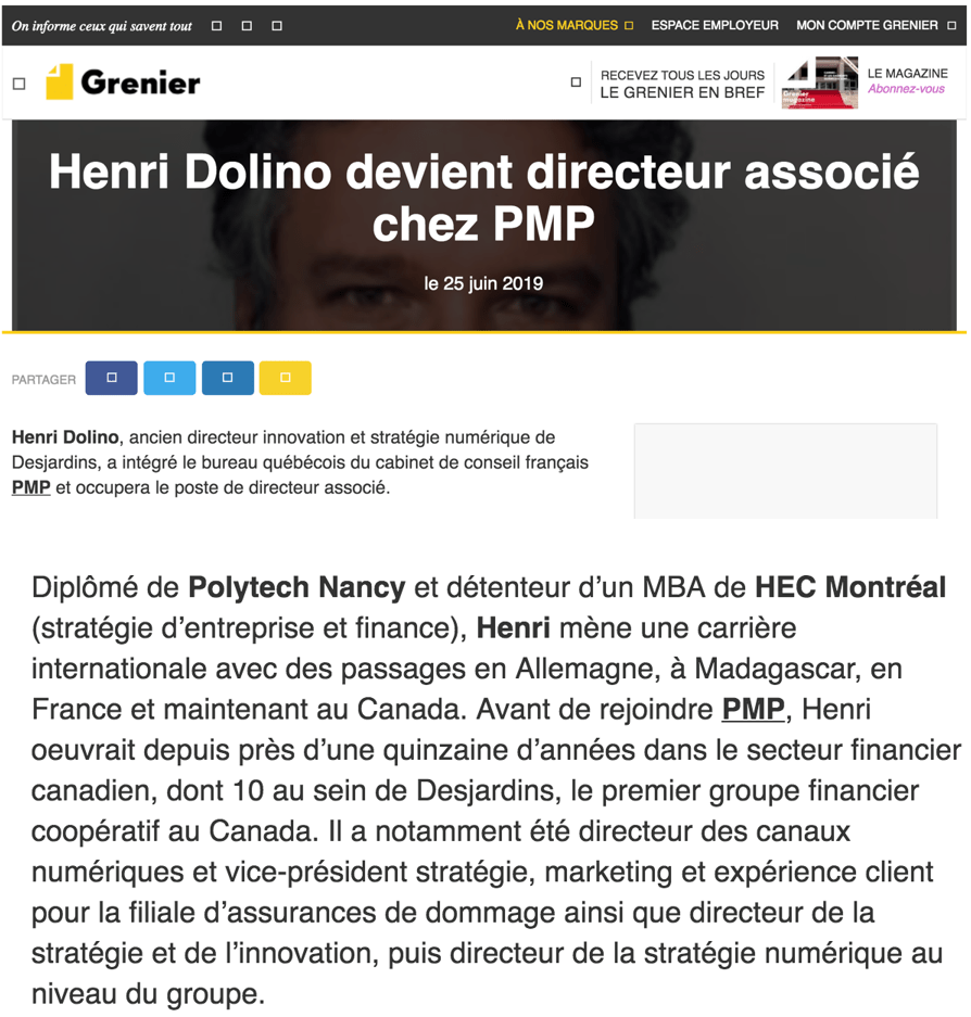 nomination Henri